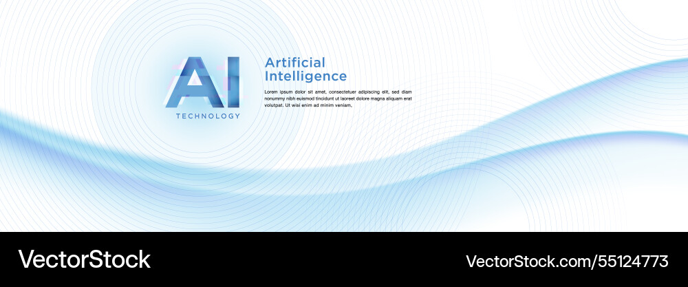 Concept of ai artificial intelligence technology vector image