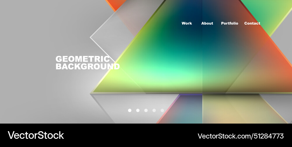 Gradient triangle geometric minimal wallpaper Vector Image