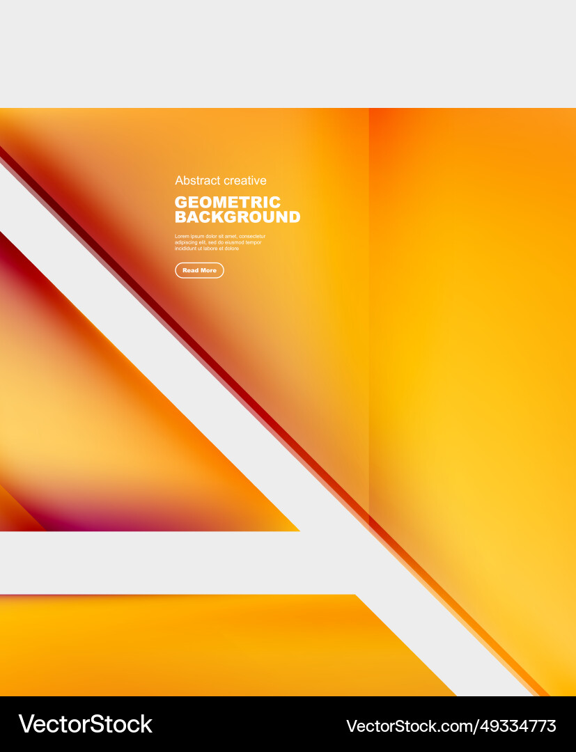 Gradient triangles abstract background Vector Image