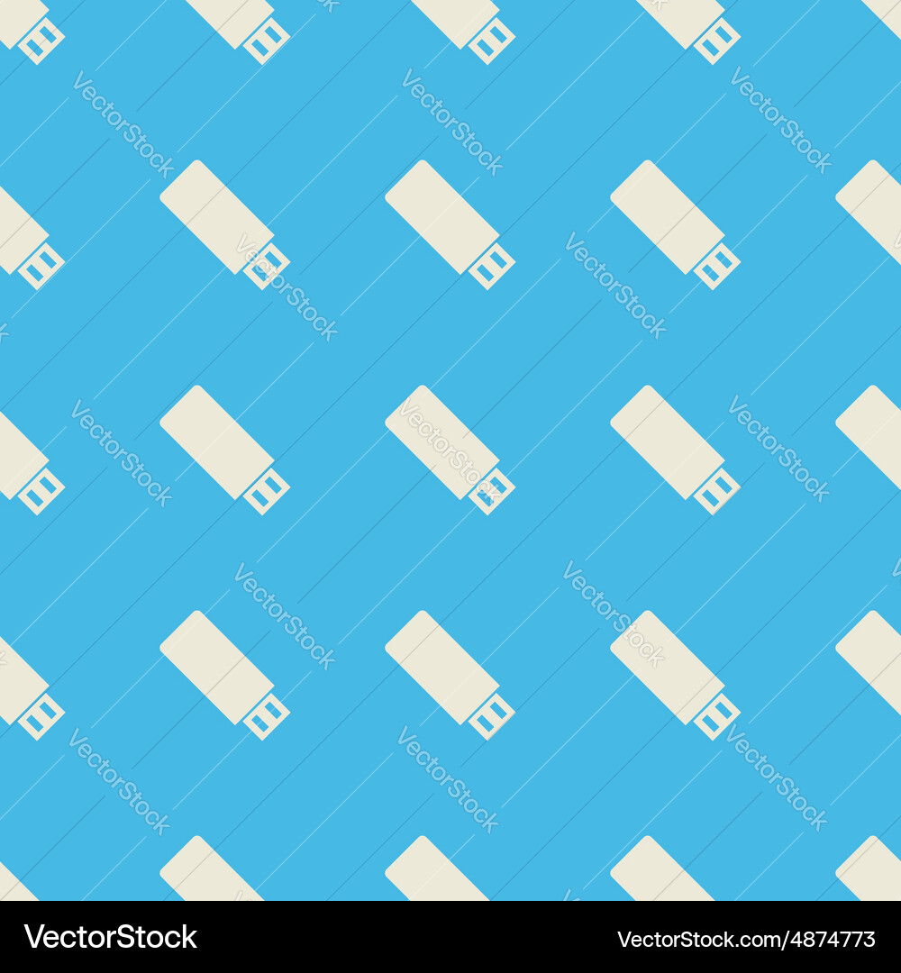 Usb stick straight pattern vector image