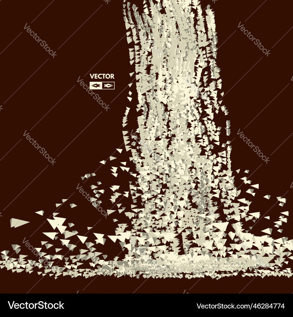 Array with dynamic emitted particles futuristic Array with dynamic emitted particles futuristic vector image