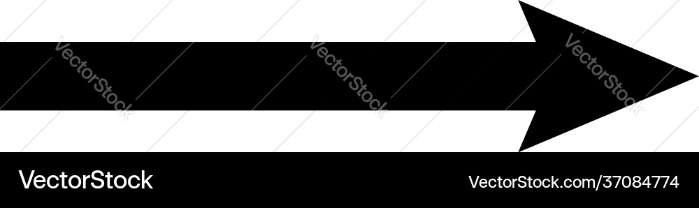 Black arrow pointing right shape element Black arrow pointing right shape element Vector Image