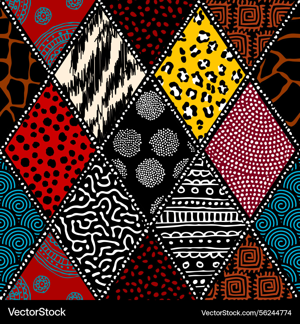 Geometric abstract triangles pattern afro style Geometric abstract triangles pattern afro style vector image