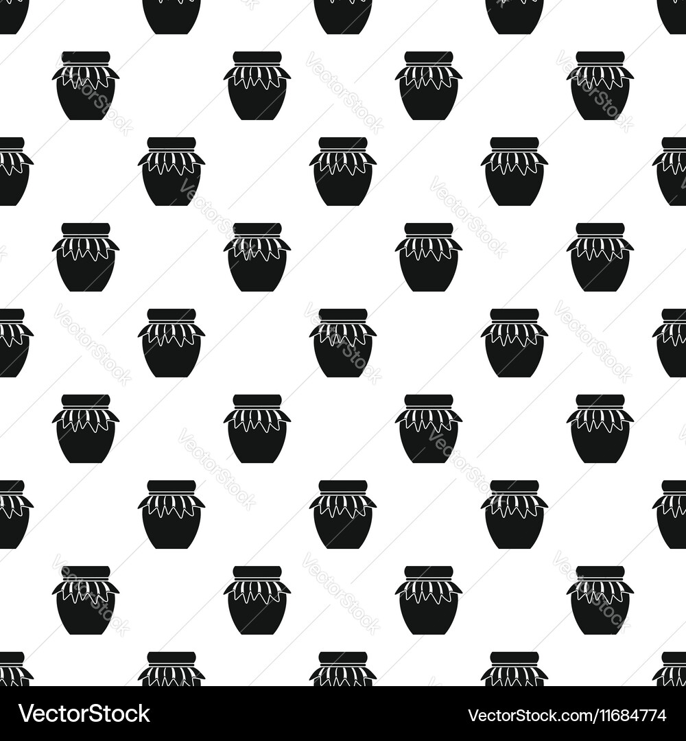 Jam jar pattern simple style Vector Image