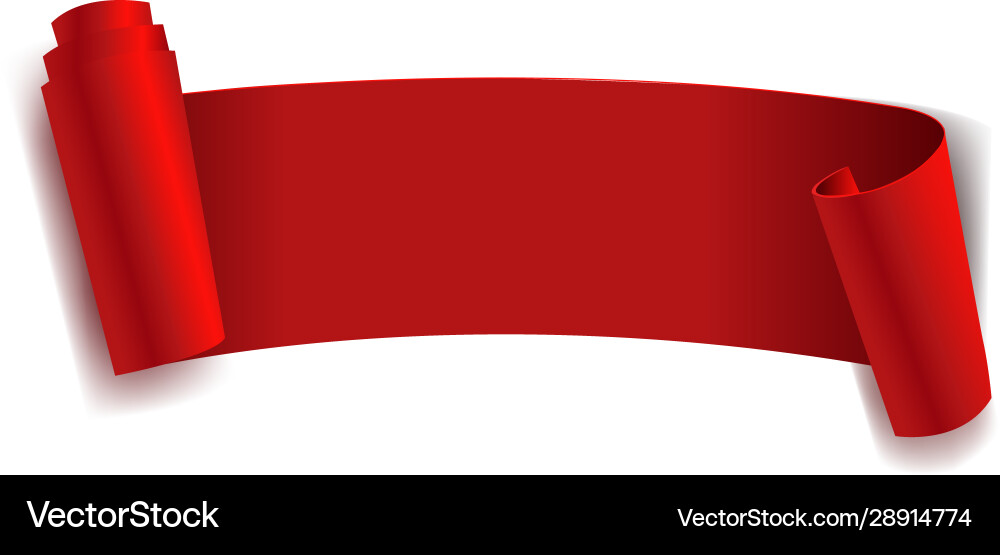Rotes Band isoliert weiß Hintergrund Rotes Band isoliert weiß Hintergrund vektorbild