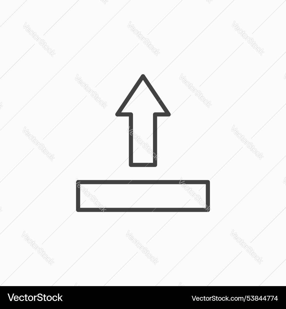 Upload icon set vector image