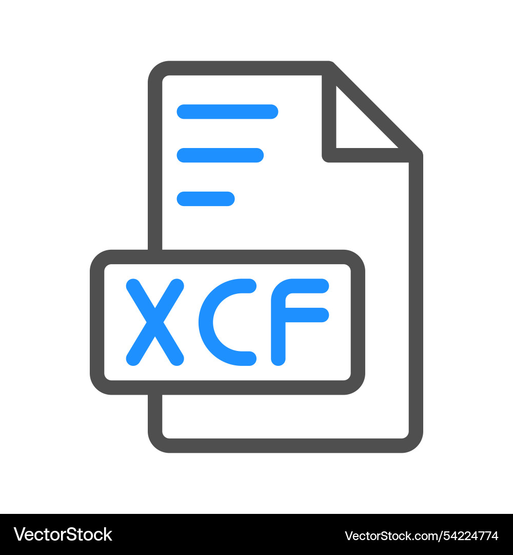 Xcf document file type icon format can be used Xcf document file type icon format can be used vector image