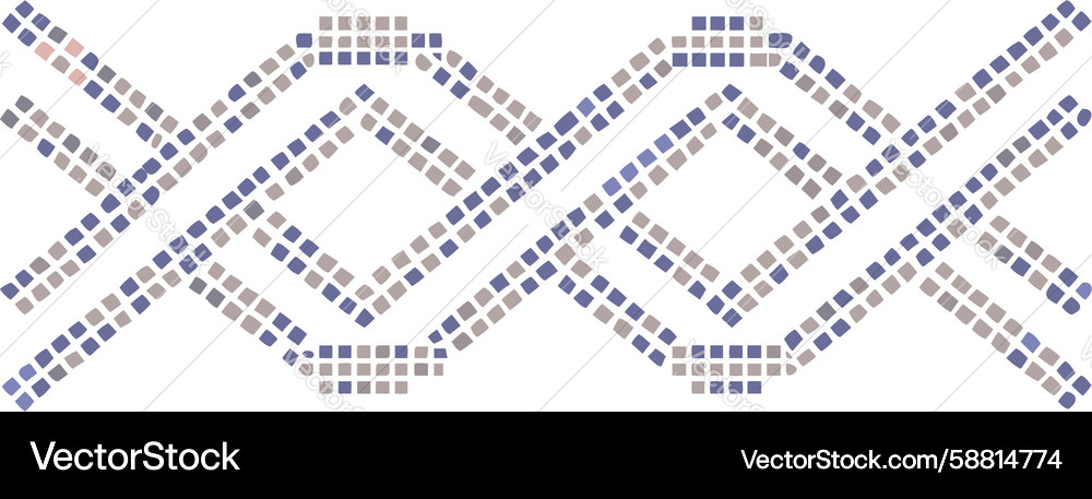 Zigzag Geometric Pattern Vector Image