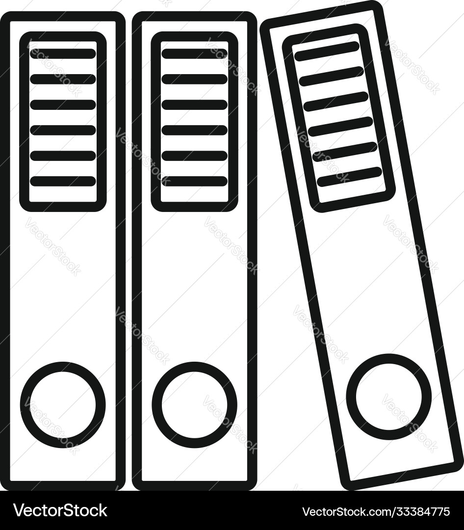 Audit folder icon outline style Audit folder icon outline style vector image