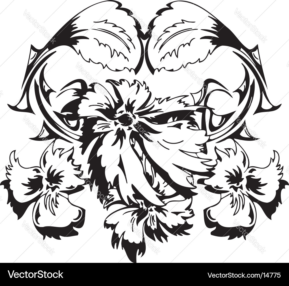 Blumendesign Vektorbild