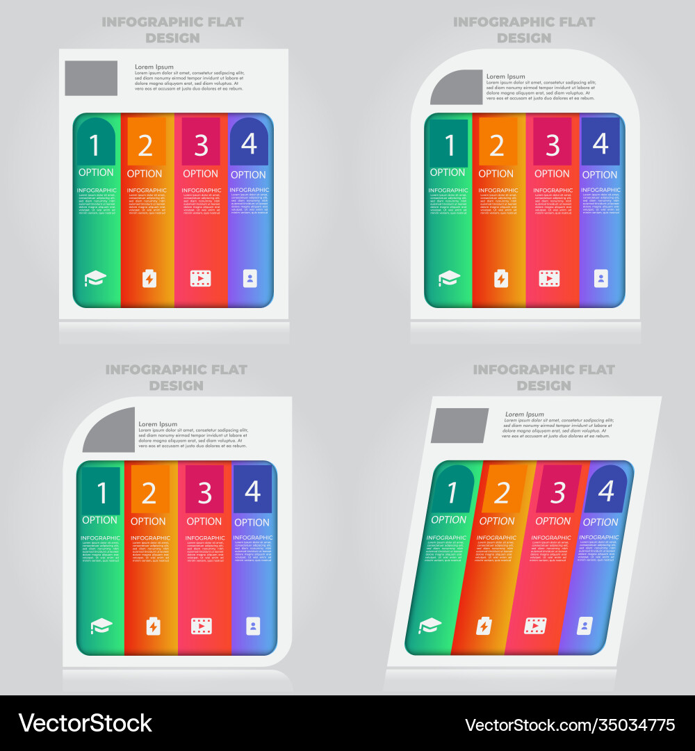 Business data visualization process chart Vector Image