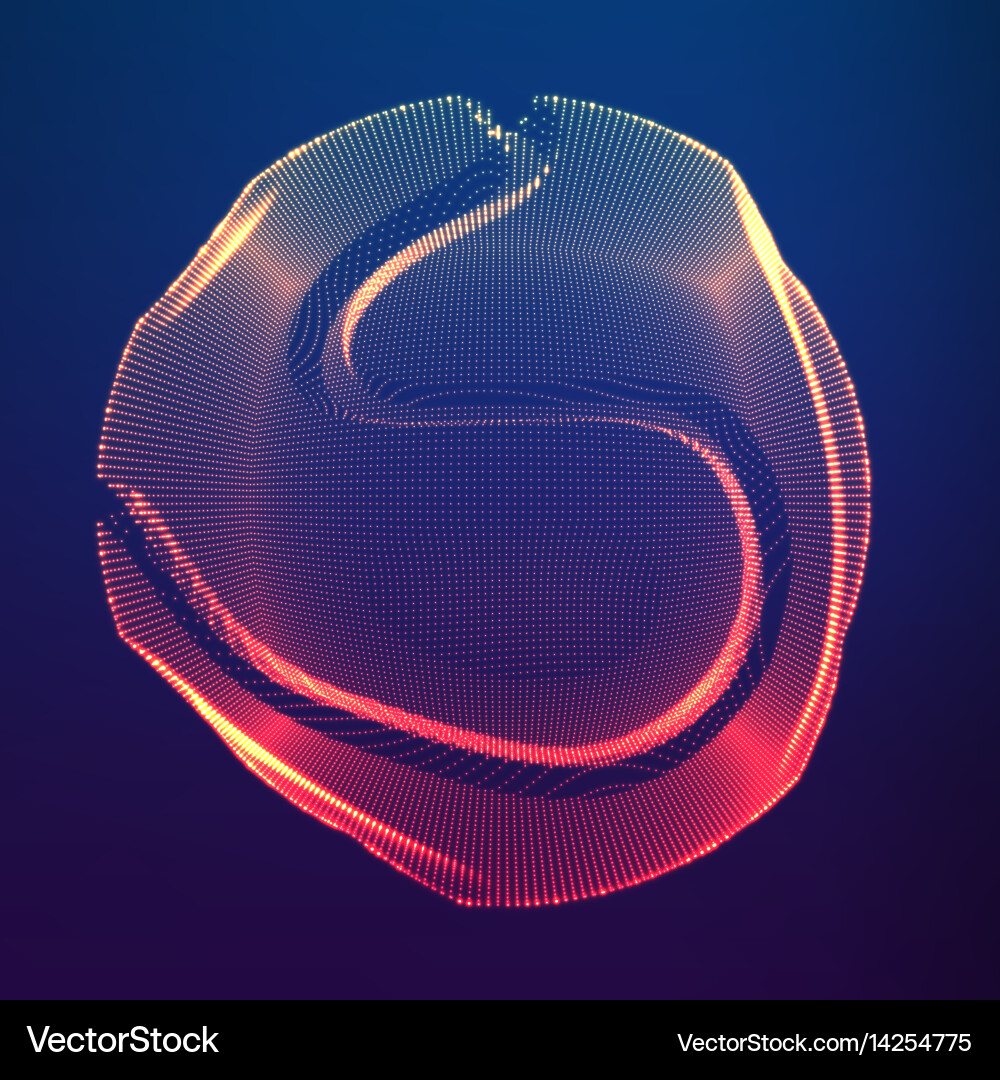 Dynamic Point Sphere Vector Image