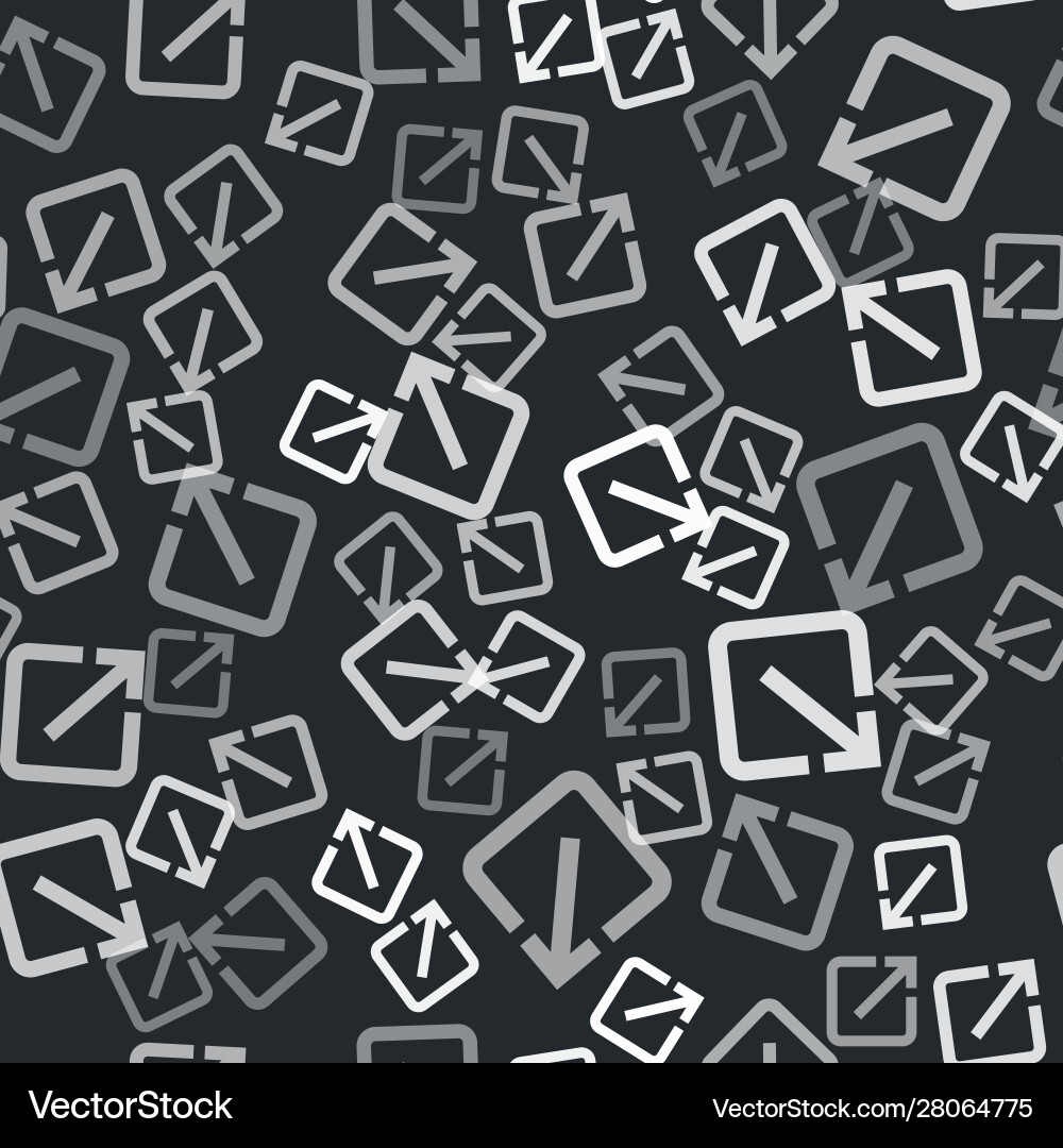 Grey open in new window icon isolated seamless Grey open in new window icon isolated seamless Vector Image