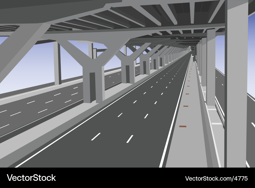 Multi-Level Highway vector image