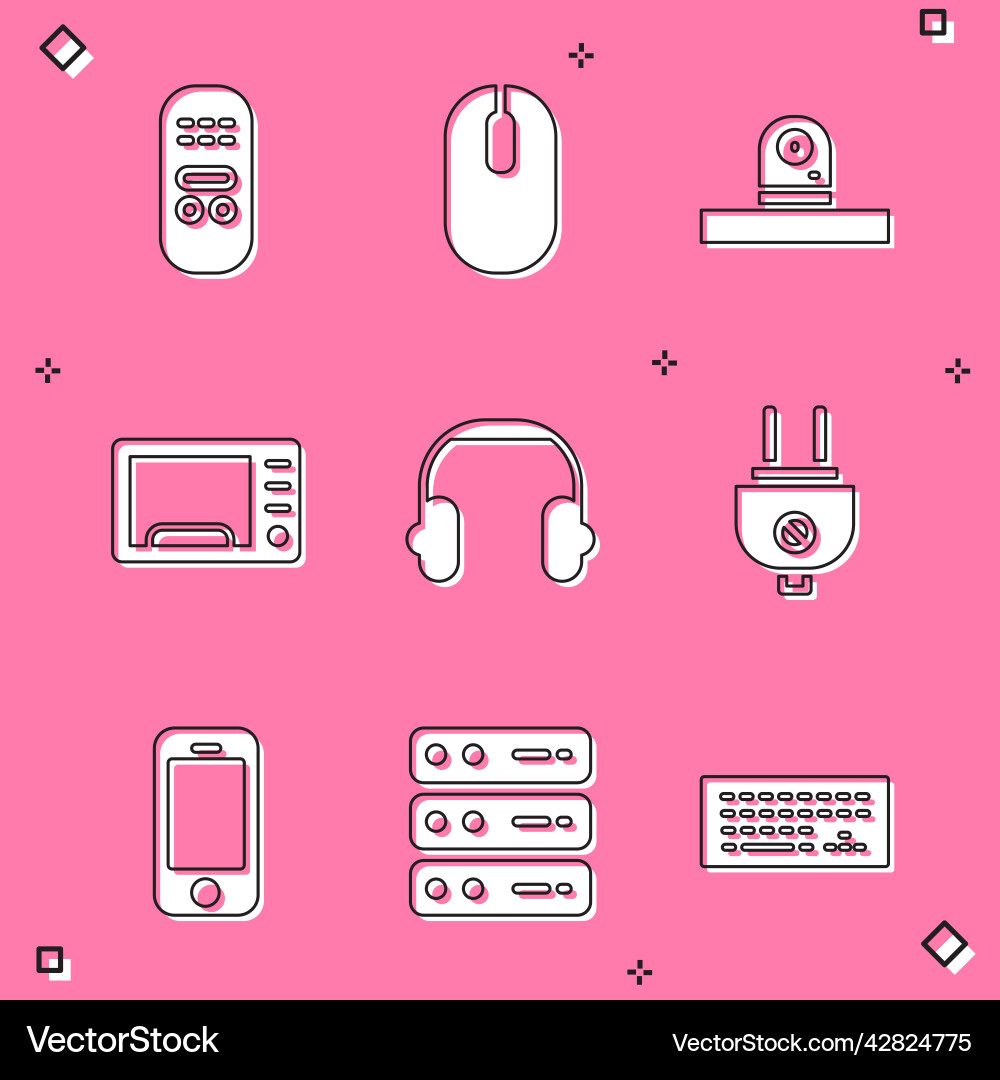 Remote Control Computer Maus-Sicherheit Vektorbild