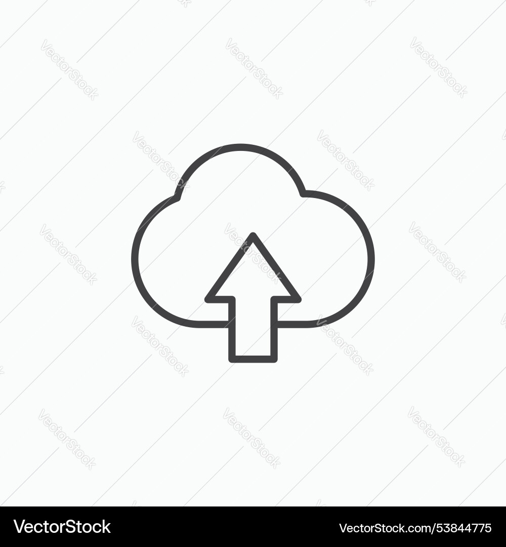 Upload to cloud icon set Vector Image