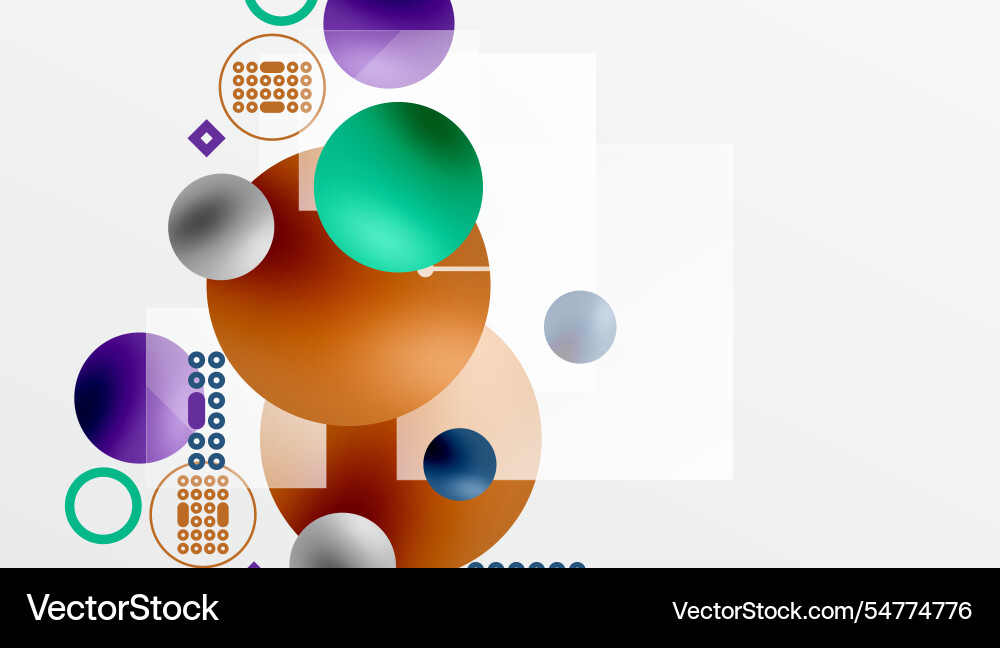 Circles and elements geometric abstract background Circles and elements geometric abstract background vector image