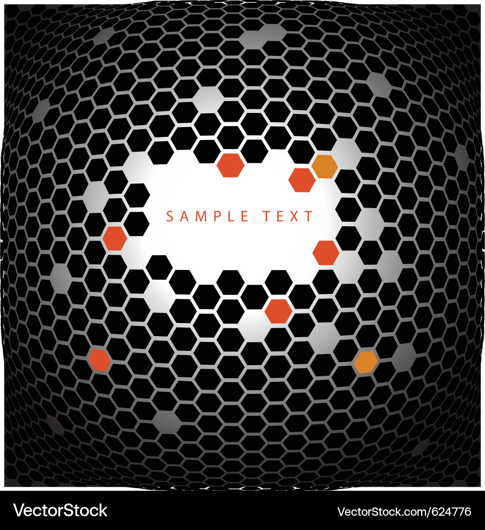 Hexagonal Grid Background vector image