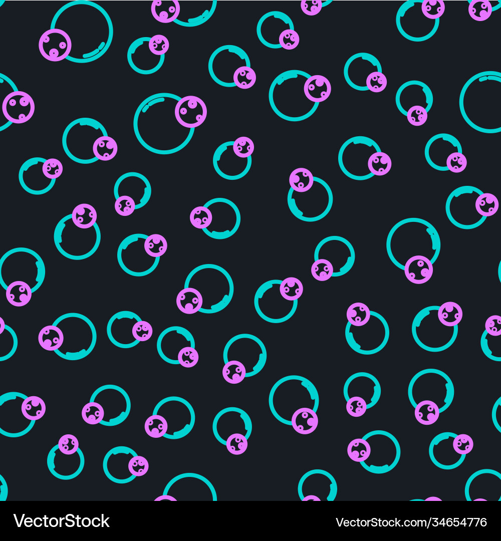 Line planet icon isolated seamless pattern Line planet icon isolated seamless pattern vector image