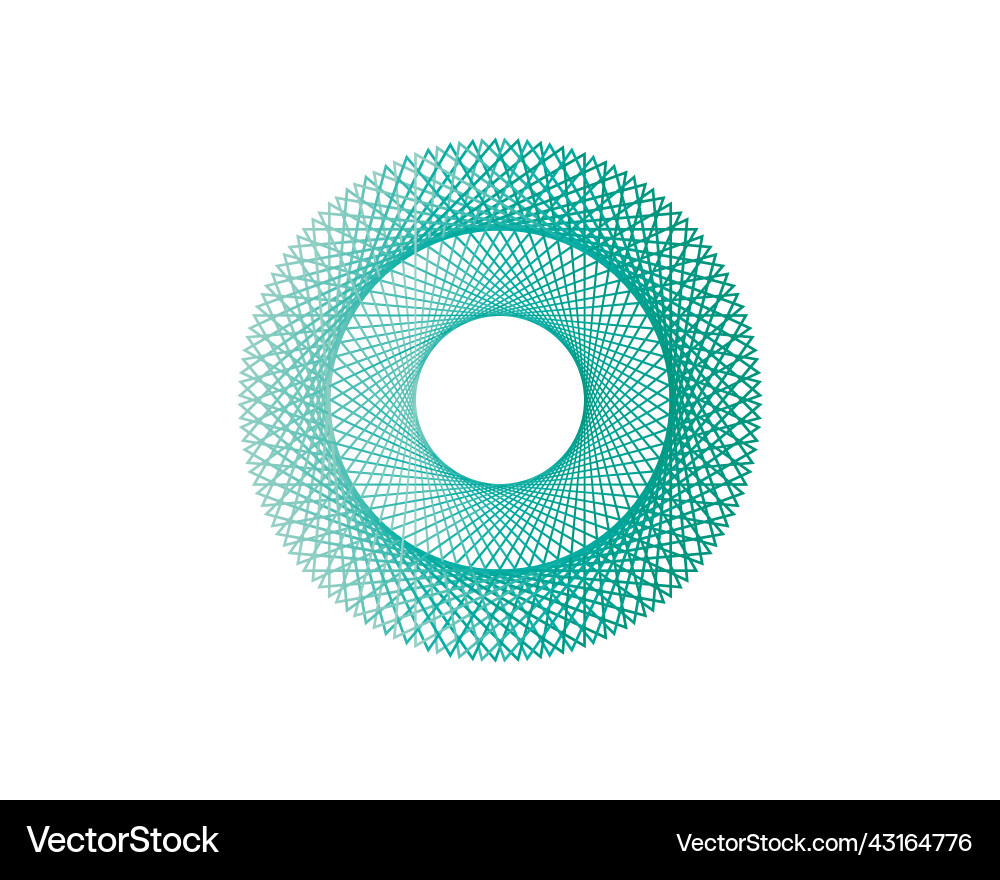 Spirograph abstract element on white background Spirograph abstract element on white background vector image