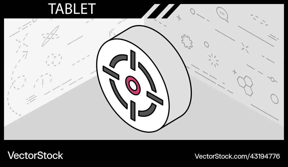 Target isometric design icon web 3d colorful vector image