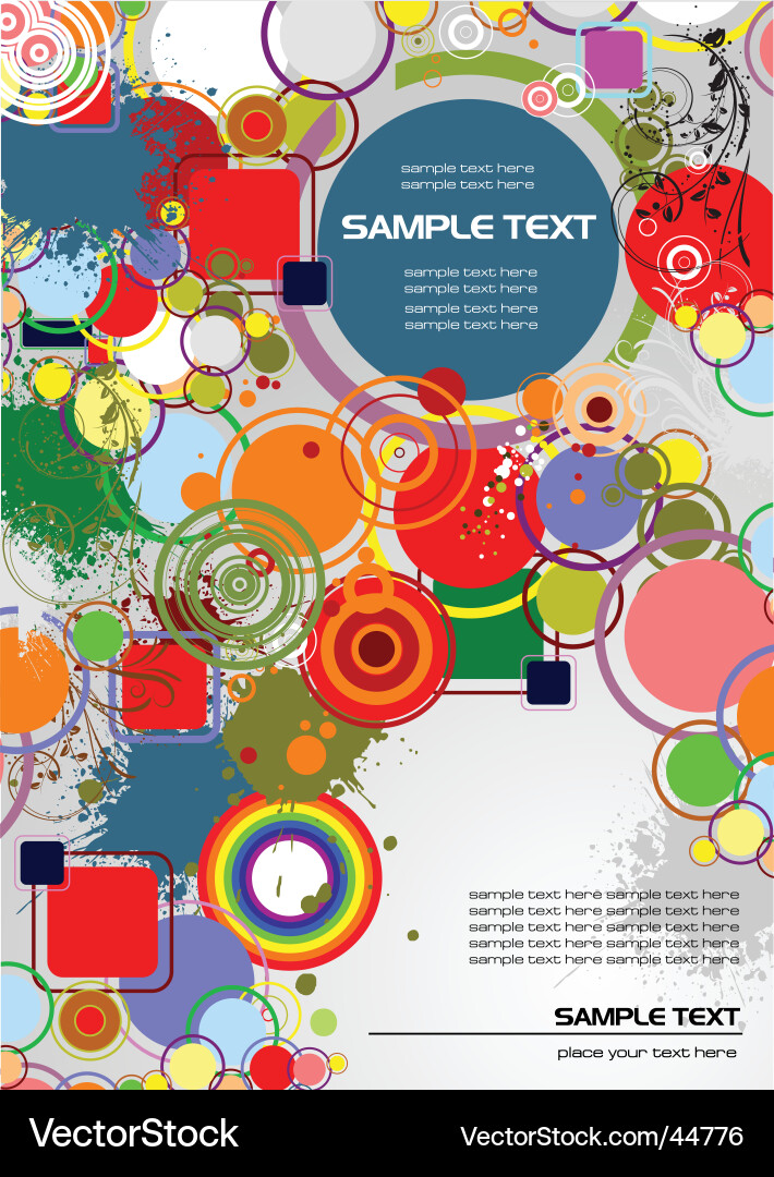 Vibrant Circle Splash vector image