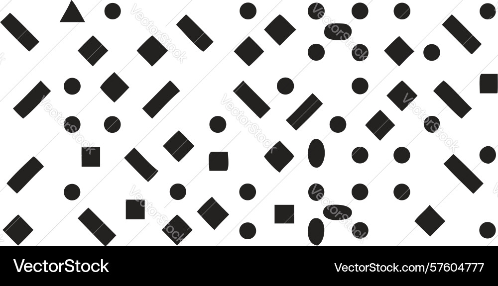 Abstract minimal geometric shape pattern design vector image