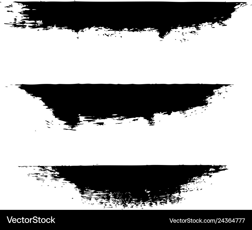 Black Blobs & Spots vector image
