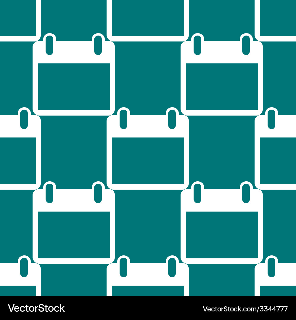 Calendar web icon flat design seamless pattern Vector Image