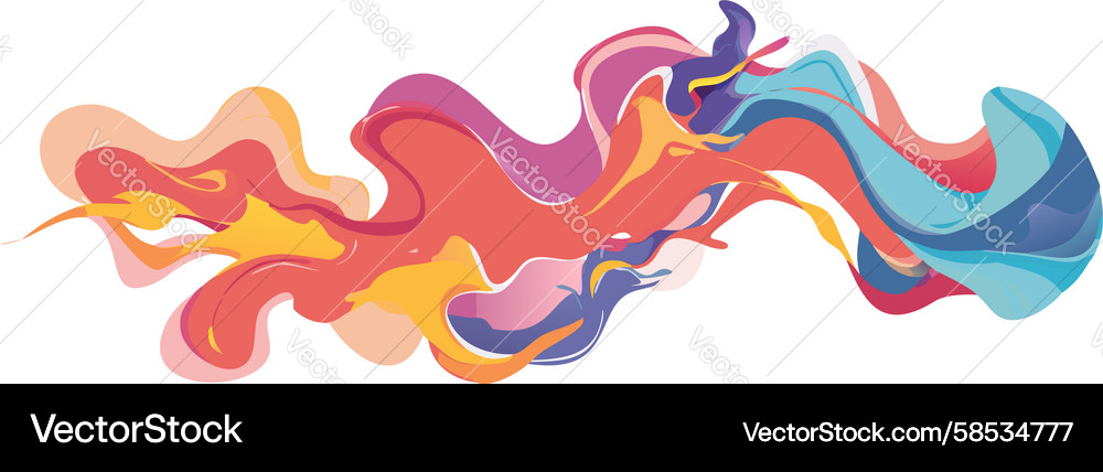 Dynamic Flowing Smoke Patterns Vector Image