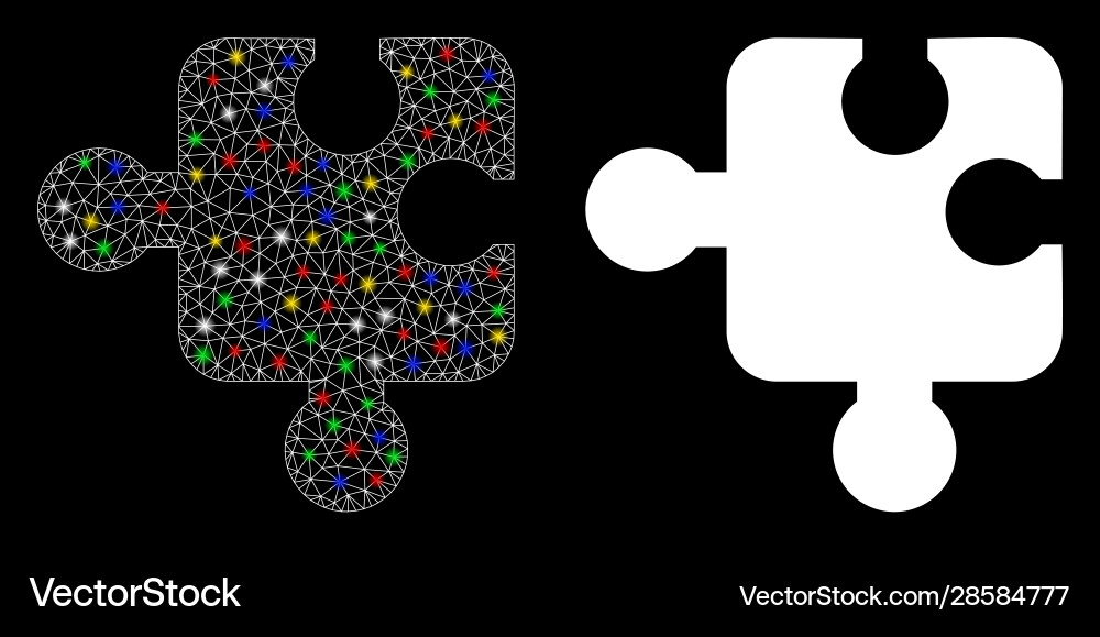 Flare mesh 2d component icon with spots Flare mesh 2d component icon with spots vector image