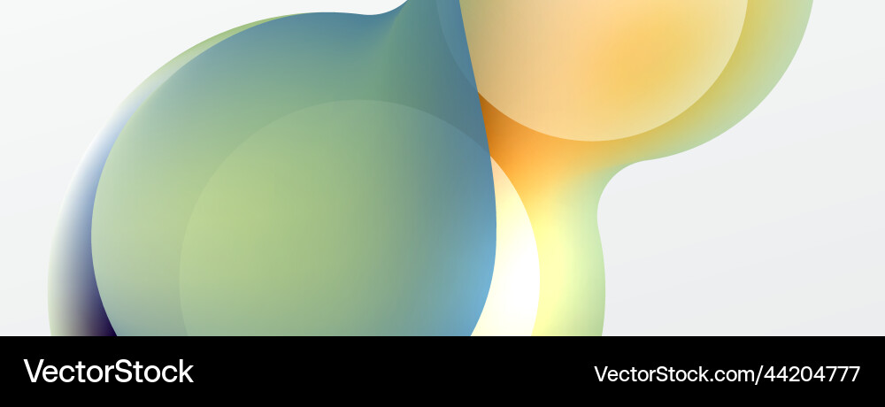 Fluid abstract background round shapes and circle Vector Image