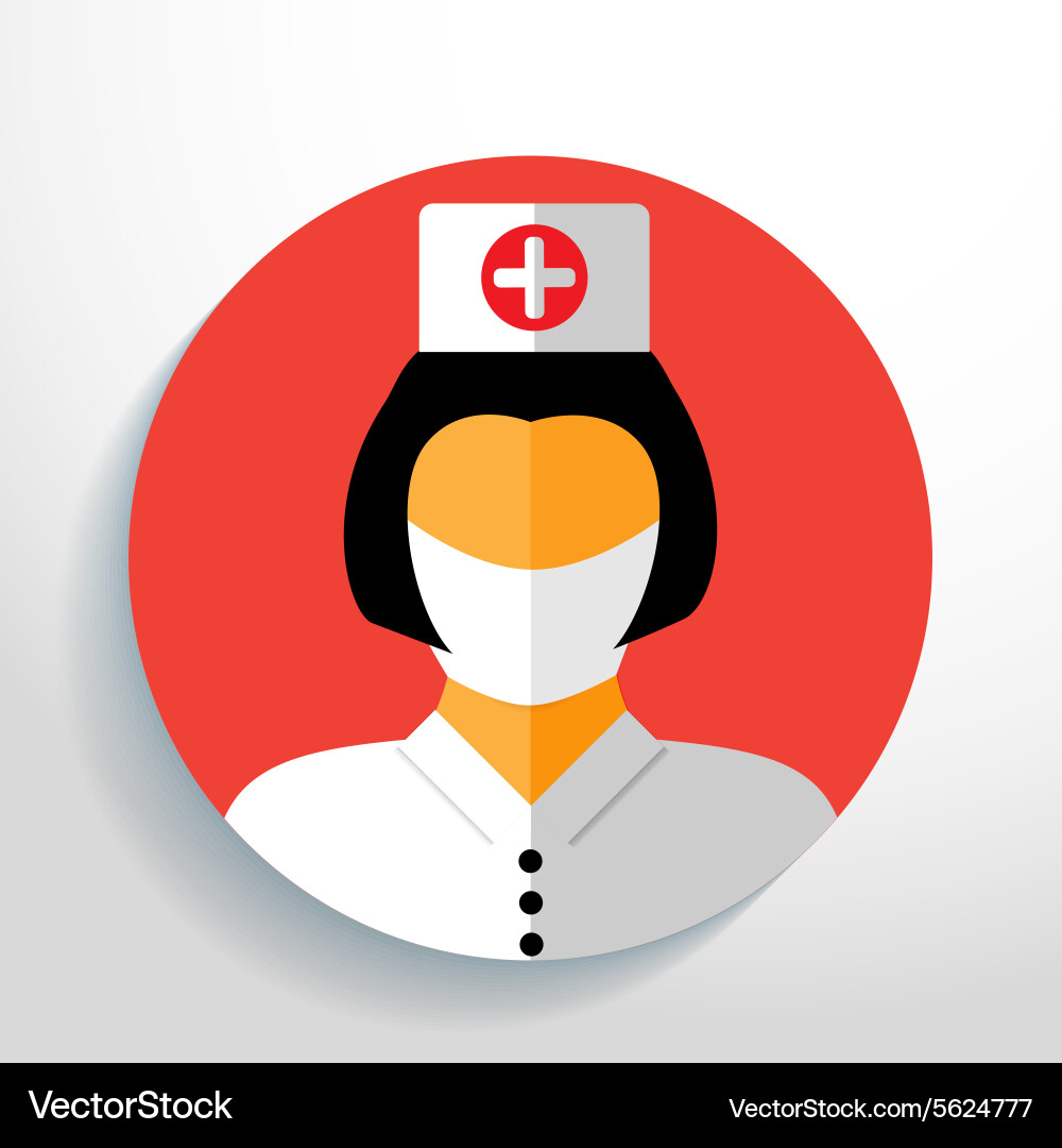 Nurse with gauze bandage Vector Image