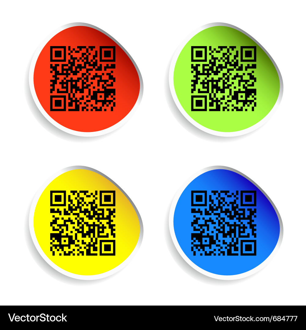 QR Code and Barcode Set vector image