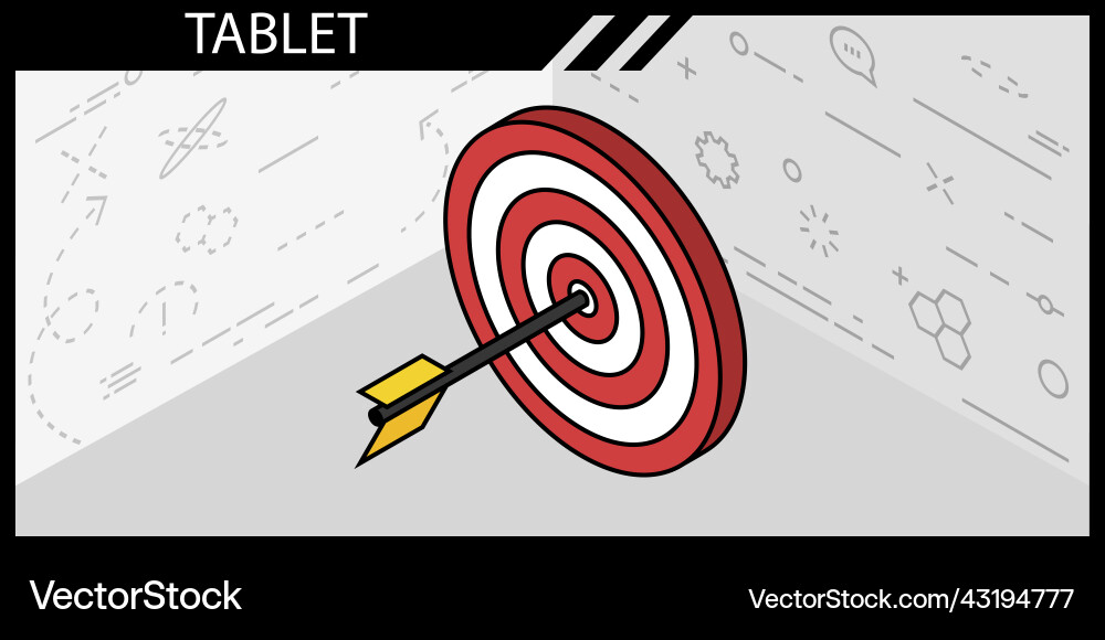 Target isometric design icon web 3d colorful Target isometric design icon web 3d colorful vector image