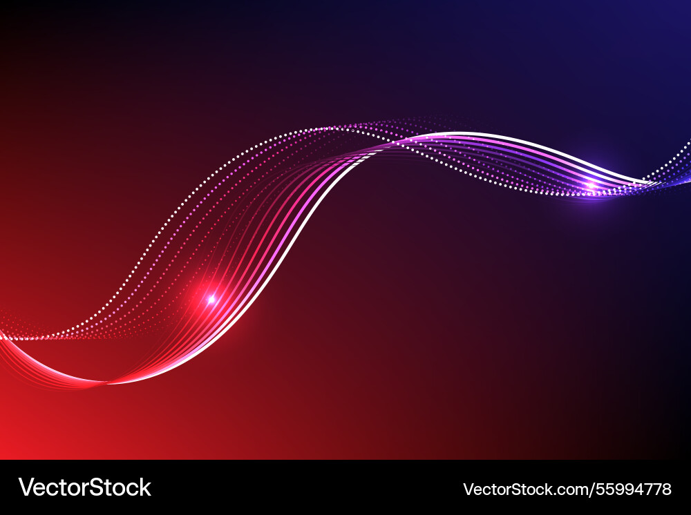Abstract background blue and red line pattern vector image