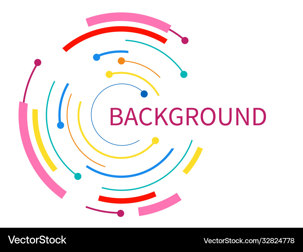 Abstract background with color circle line Abstract background with color circle line vector image
