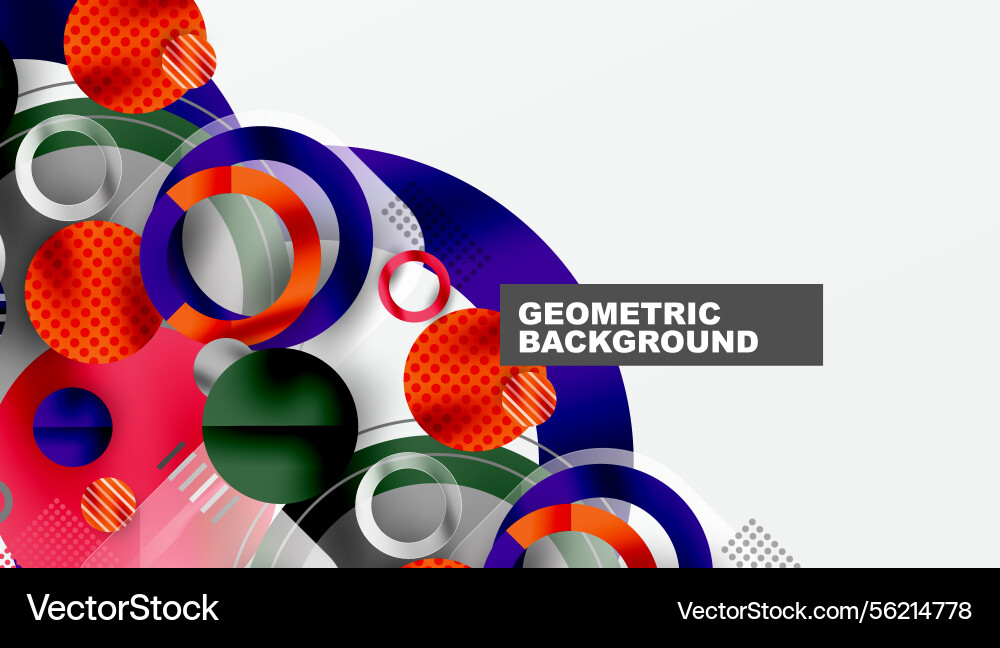 Abstract geometric design features overlapping Abstract geometric design features overlapping Vector Image