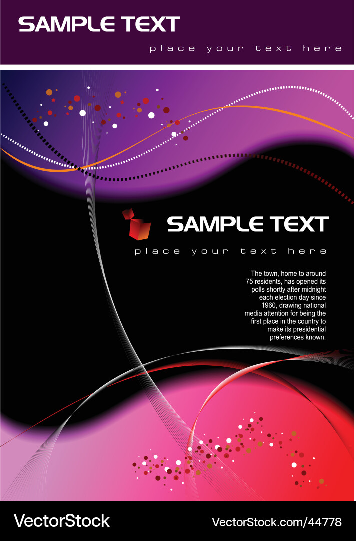 Cosmic Flow Abstract Background vector image