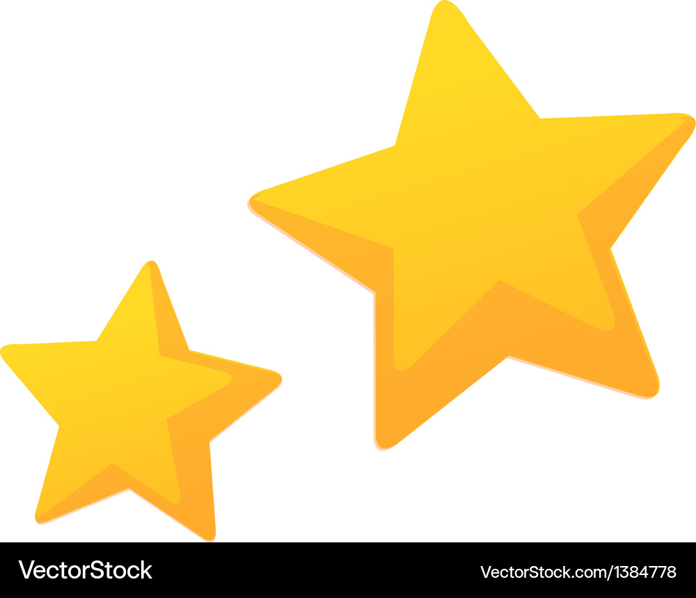 Cute Star Fairy Tale Icon Vector Image