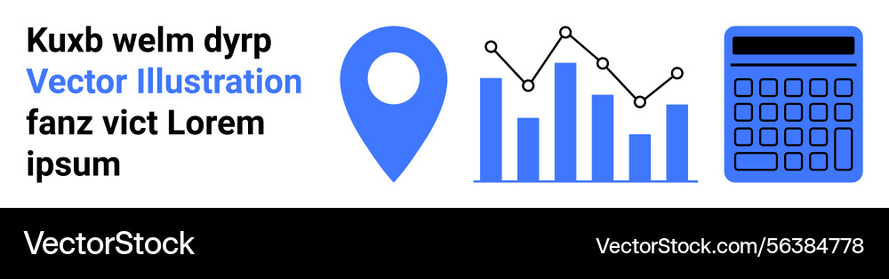 Data analysis concept with bar chart line graph Data analysis concept with bar chart line graph vector image