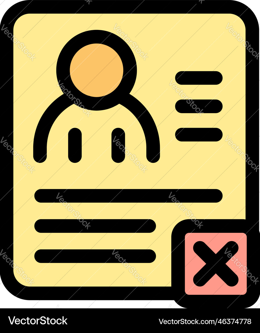 Delete user profile icon flat Delete user profile icon flat vector image