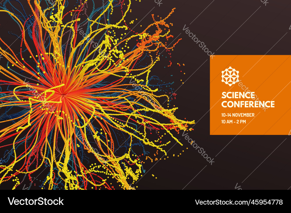 Science Explosion Point Array vector image