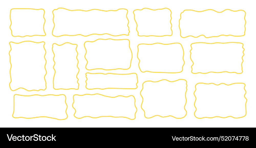 Set rectangle and square paper quote frames Set rectangle and square paper quote frames vector image