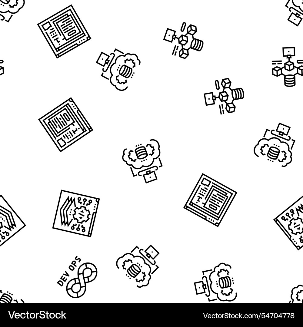 Software engineer computer code seamless pattern Software engineer computer code seamless pattern vector image