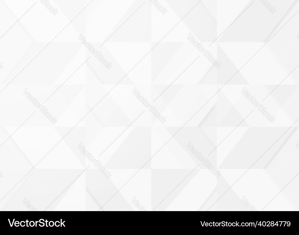Abstract background in white and gray gradient vector image