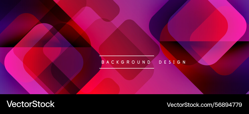 Abstract geometric shapes overlap creating Vector Image