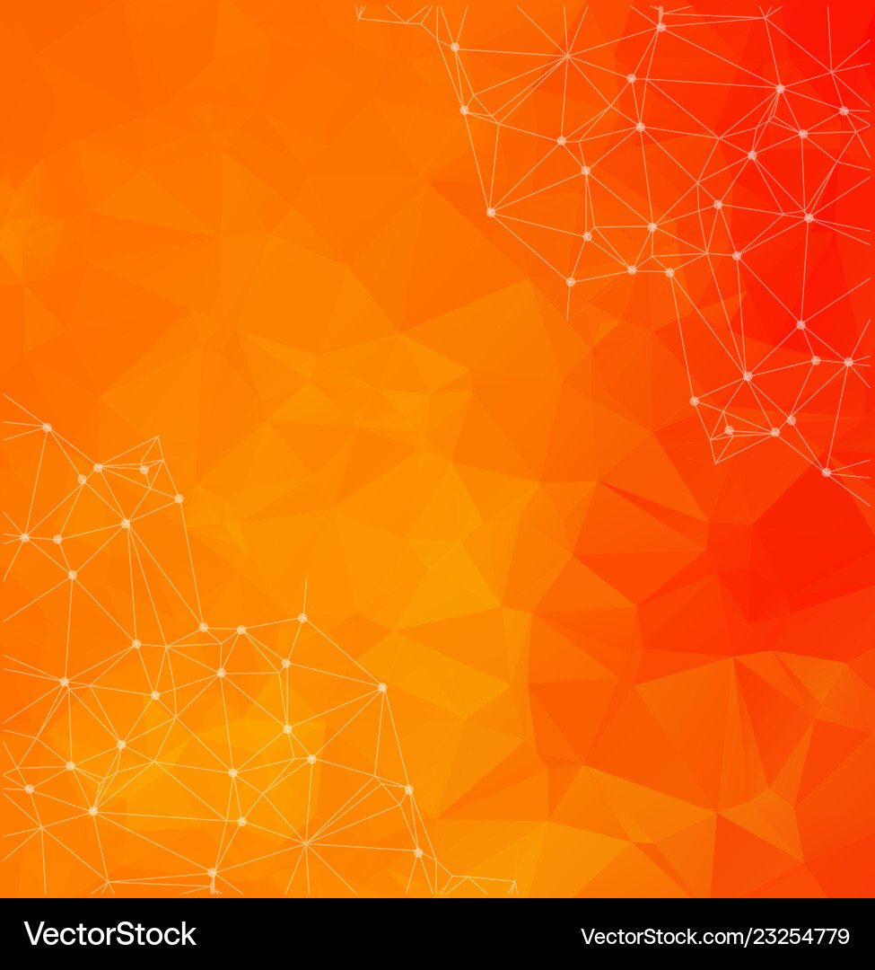Abstract polygonal orange background triangular Abstract polygonal orange background triangular vector image