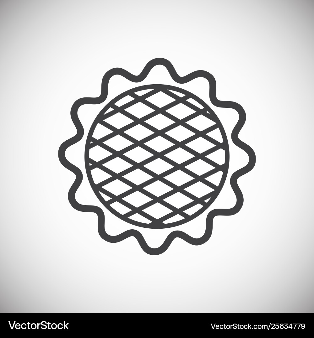 Cookie icon on background for graphic and web Cookie icon on background for graphic and web Vector Image