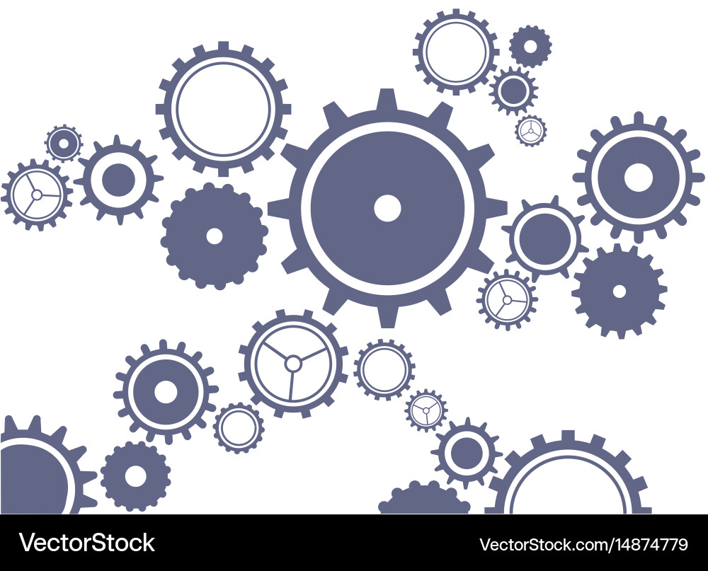Gears clockwork Vector Image